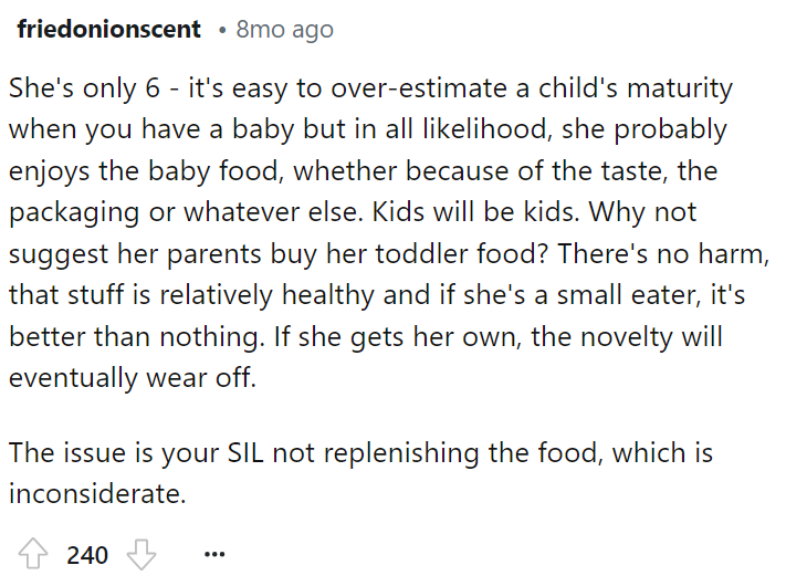 The SIL here is pretty inconsiderate, and maybe things need to be put more in perspective for her because this is a little ridiculous.