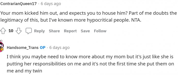 Others criticized her and questioned the legitimacy of the story.