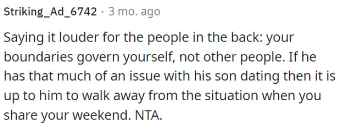 The colleague's discomfort with it is his issue to deal with.