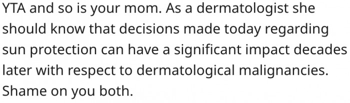 17. She and her mom should be ashamed of themselves.