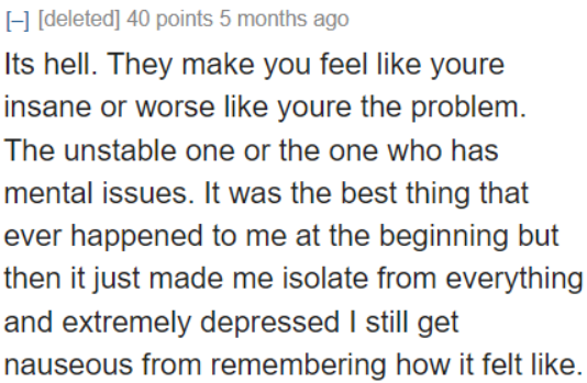 A Redditor attests that dating someone with BPD is hard. Some people with this disorder tend to gaslight their partners.