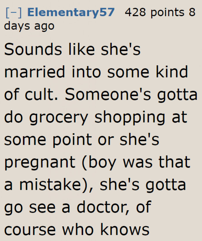 It does sound like a cult.