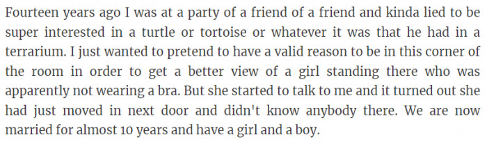 20. How I met my wife...