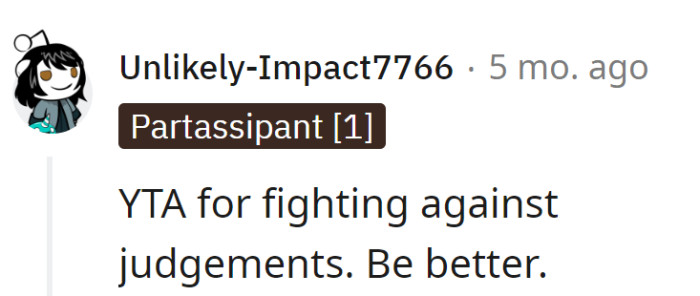 Battling judgment like a sparring partner, but the crowd's chanting for a parenting glow-up.