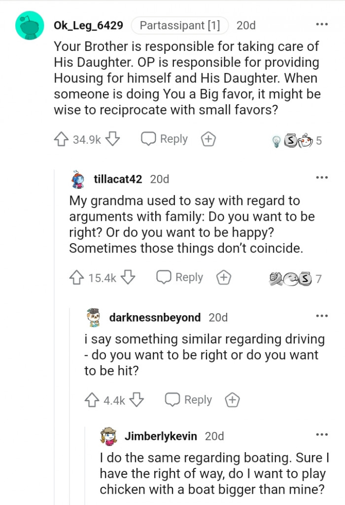 It's wise to reciprocate with small favors