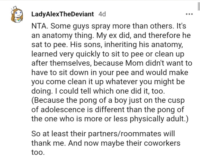 Some guys do spray more than others