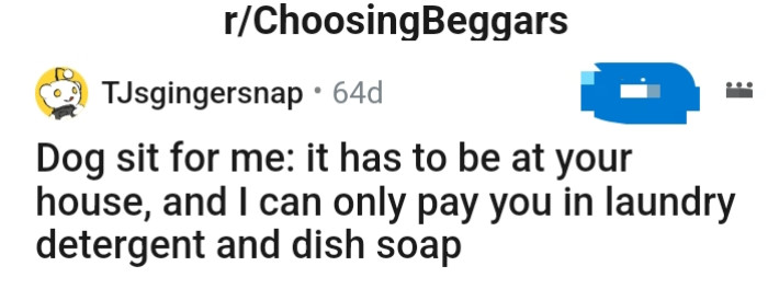 And here is the Redditor's headline