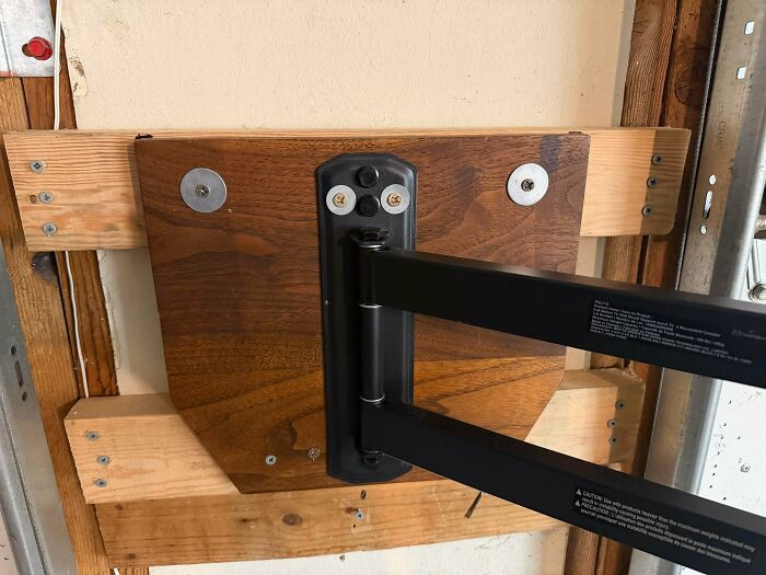"Flat Screen TV Mount Custom Garage Install"