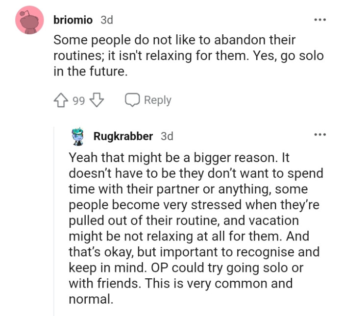 The OP can go ahead and travel solo