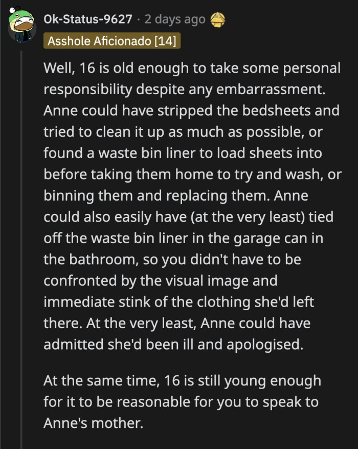 Anne Sure Was Old Enough to Admit to What Happened and Clean Up the Mess, but OP Isn't Wrong for Speaking Directly to Anne's Mom When She Failed to Admit to the Accident