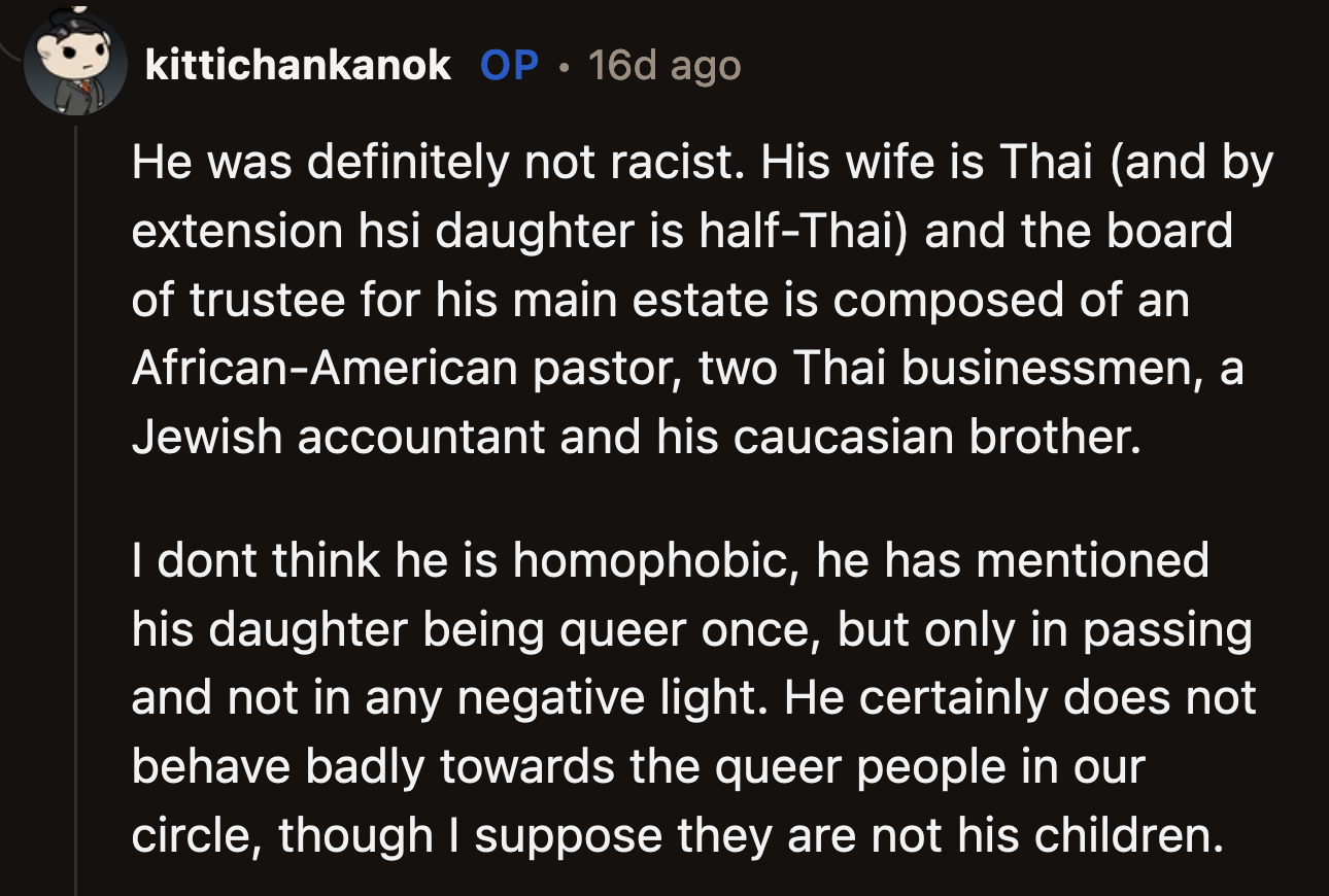 He Didn't Think His Friend Was a Homophobe Because He Treated Their LGBTQ Friends Well. OP Did Admit His Friend Could Have Felt Differently When His Daughter Came Out.