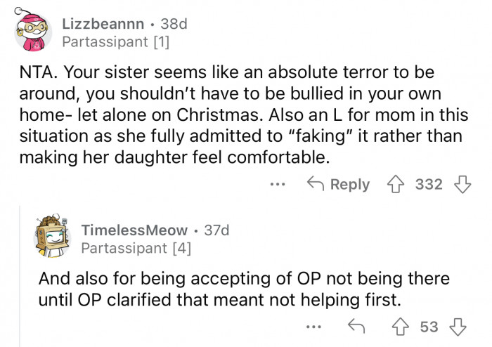 Here's how the Reddit community reacted to the user's post: