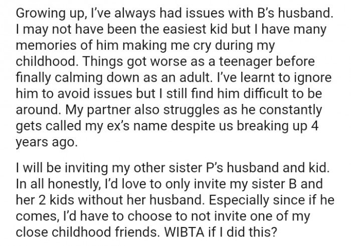 The OP's partner also struggles, as he constantly gets called her ex’s name despite them breaking up four years ago.