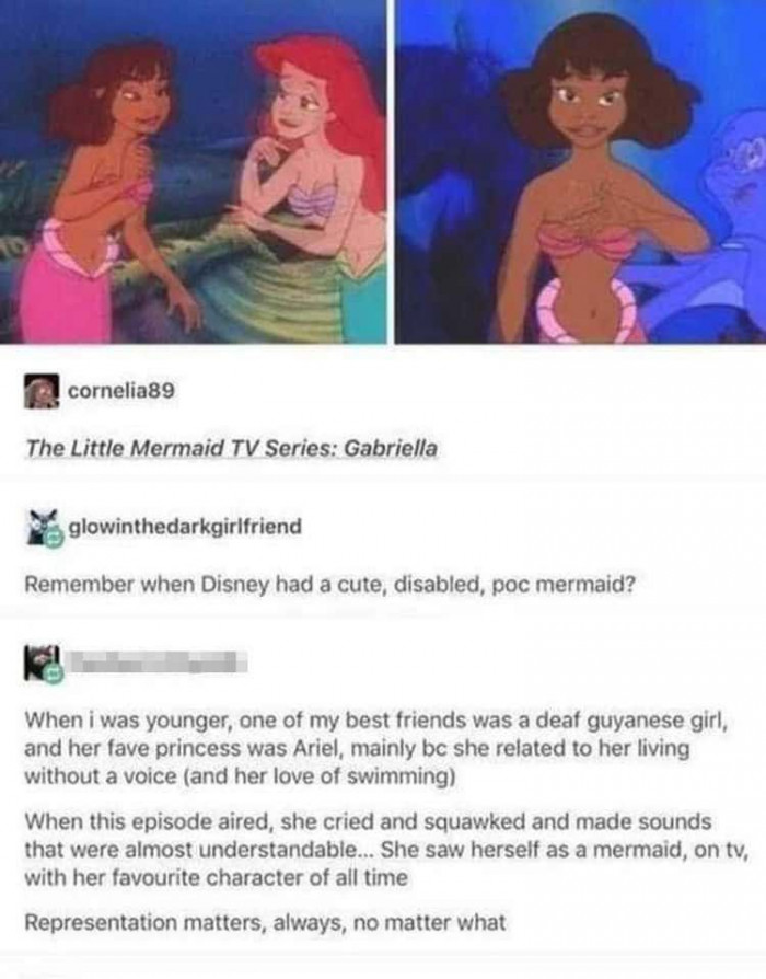 10. This is so wholesome and shows that representation does indeed matter.