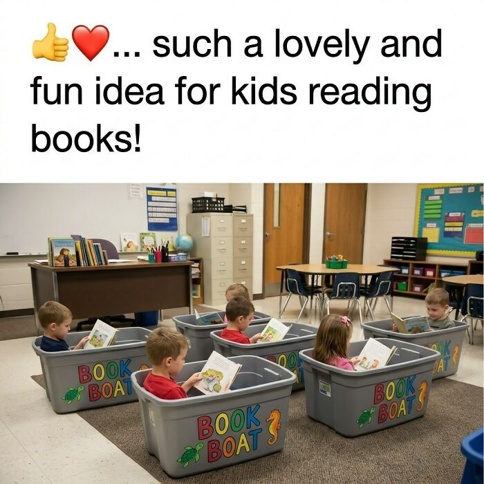 "Book Boats — The Classroom Idea That Makes Reading Feel Like An Adventure. Every Kid Gets Their Own Little World"