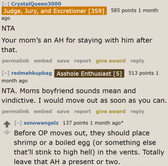 Why is the mom choosing her boyfriend over her daughter?