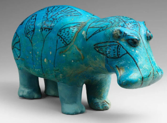 20. Blue hippos from Ancient Egypt