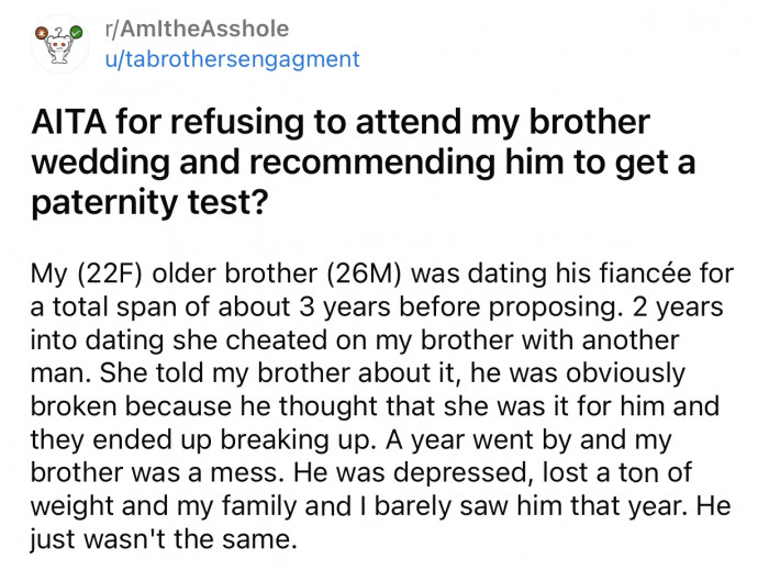 Here's the original post by Reddit user u/tabrothersengagment: