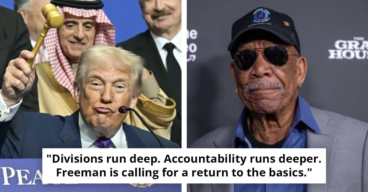 Morgan Freeman critiques 'convicted felon' Trump for holding the presidency in a sharp new interview.