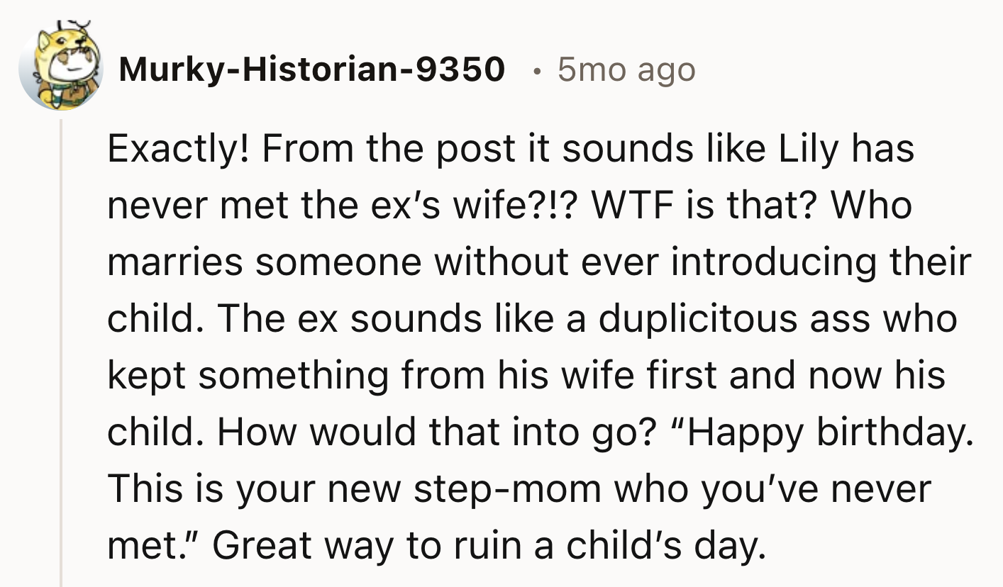 He Never Introduced His Daughter To His New Wife