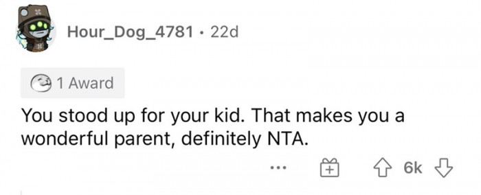 A wonderful parent indeed!