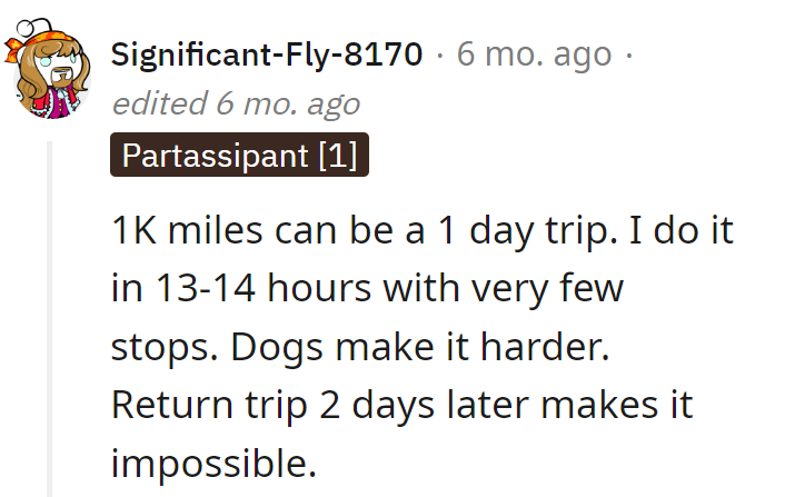 OP's on the road: turning a 2-day trip into a one-day thriller!