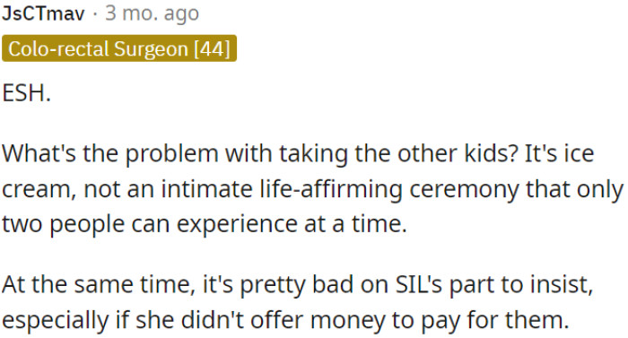 It's not right for SIL to demand this, especially without offering to pay.