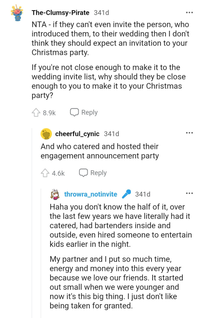 The OP and Her Partner Put So Much Energy into Planning