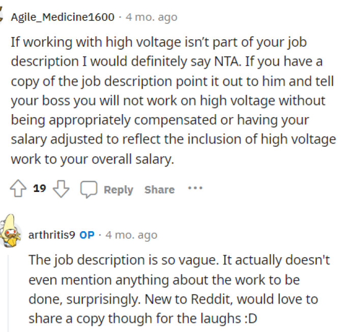 OP responds to many comments below, providing insight into what the situation entails and what their job description really is.