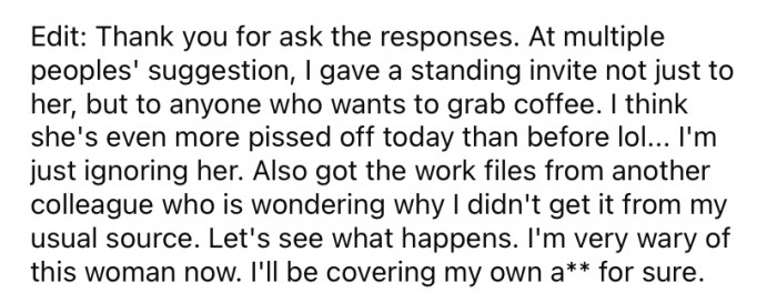 Many Redditors suggested the OP give Billie a standing invitation.