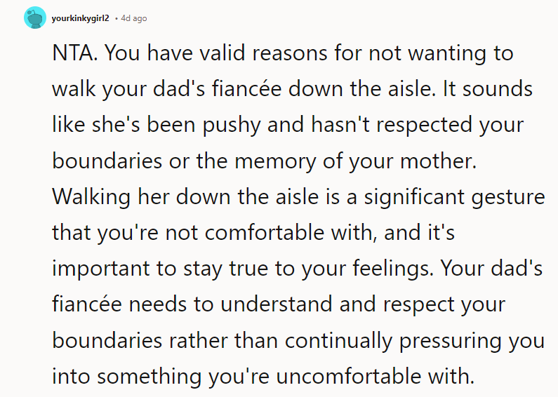 NTA. She sounds exhausting. Don't give in.