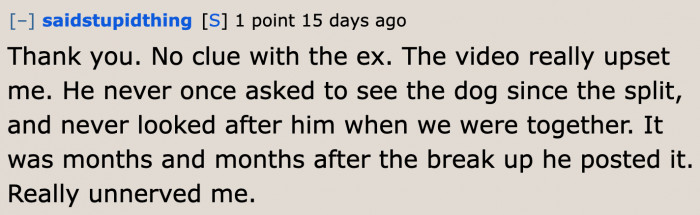 It looks like the OP's ex isn't caring for it enough.