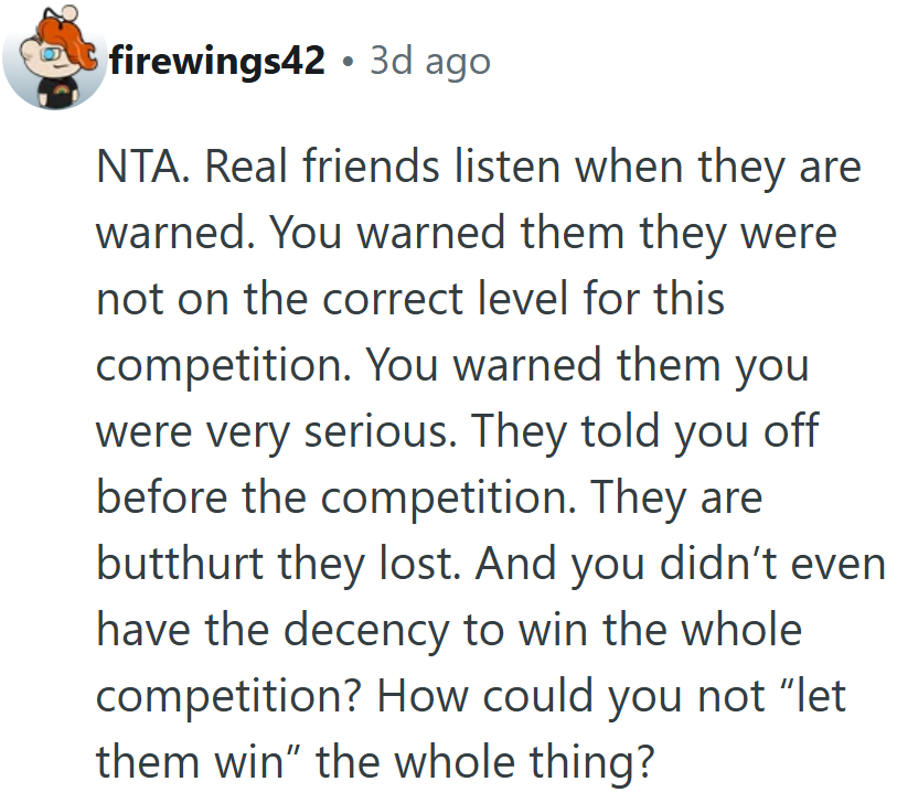 Hard to feel bad for people who were warned three times and still showed up unprepared.