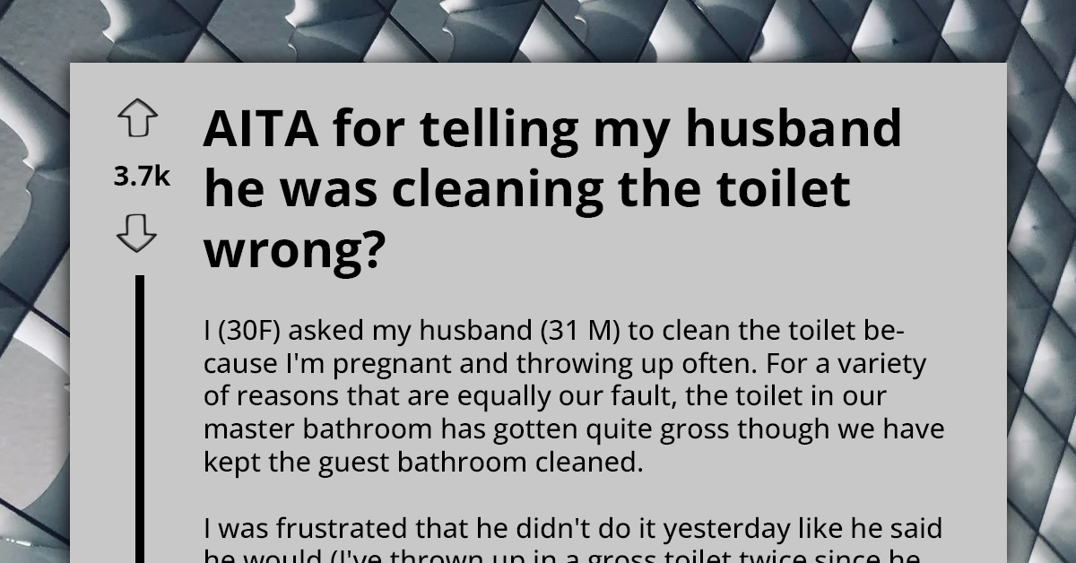 Man Flares Up After Wife Offers Constructive Criticism on His Less-Than-Stellar Toilet Cleaning Skills
