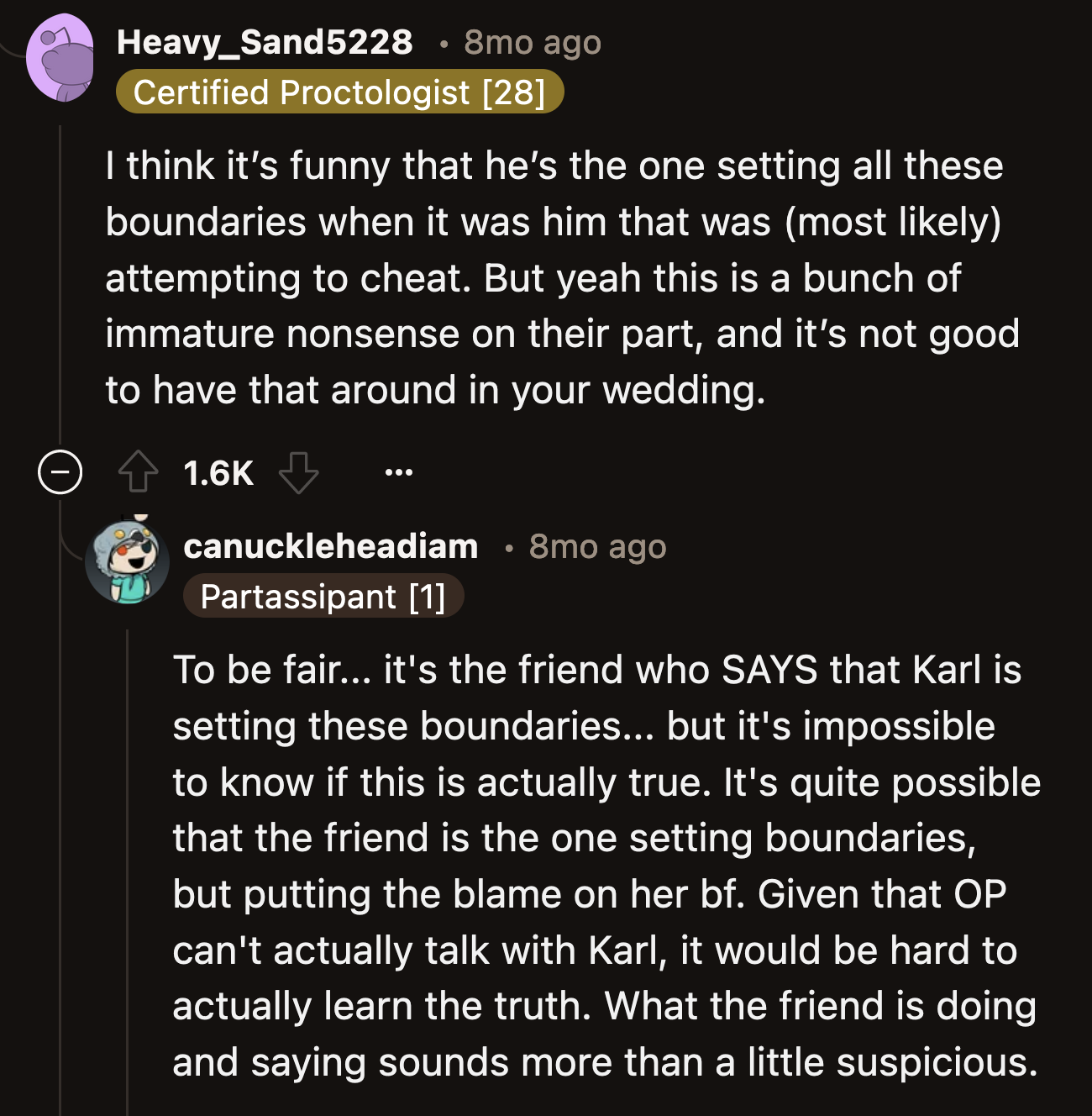 Is Karl calling all the shots, and is Paige just going along with it to save her marriage?