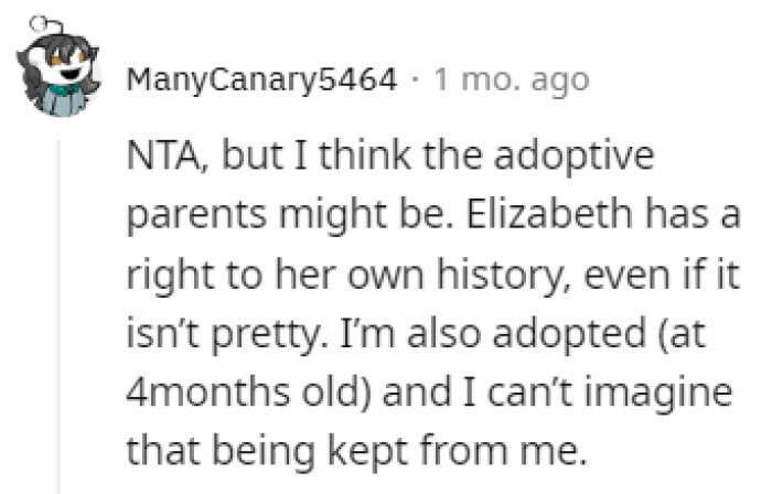 She has a right to know