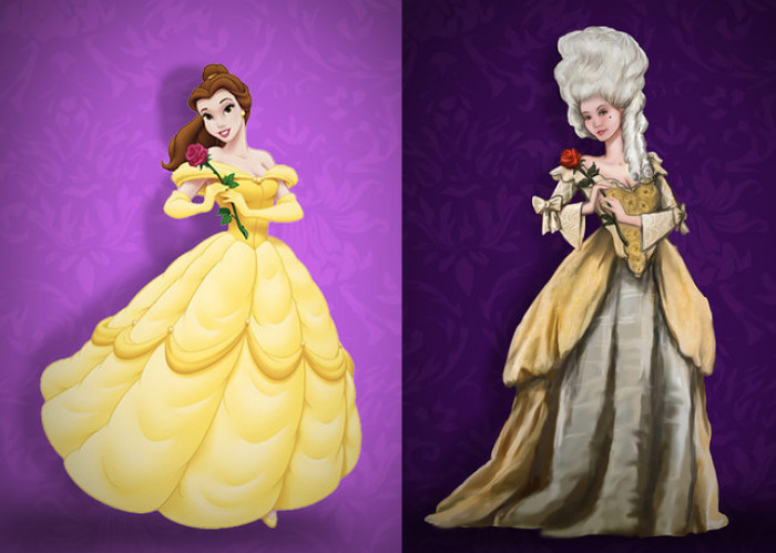 Disney's design of what Belle would have looked like in real life.