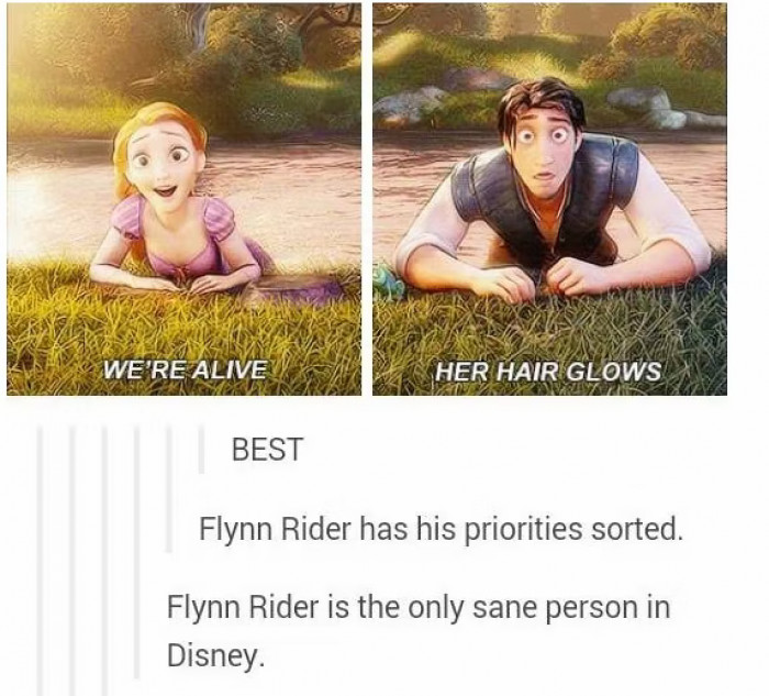 9. Flynn is also really relatable; the guy has his priorities straight