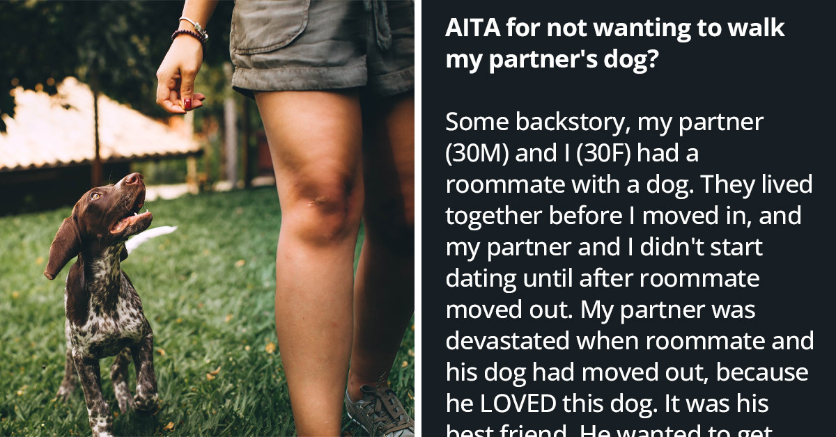 Redditor Asks If They Are A-Hole For Not Wanting To Walk Their Partner's Dog
