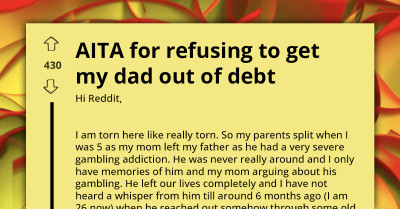 Absent Father Reappears After 20 Years And Immediately Asks His Son For $3,000