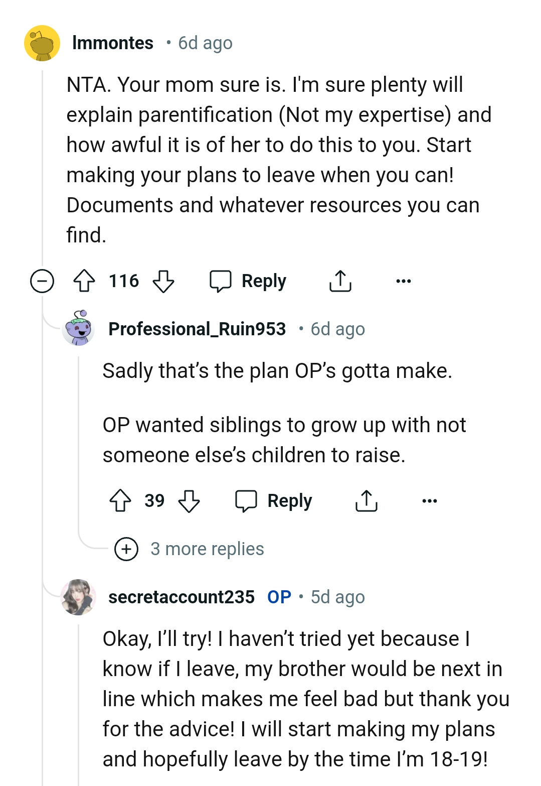 The OP should start making plans to leave