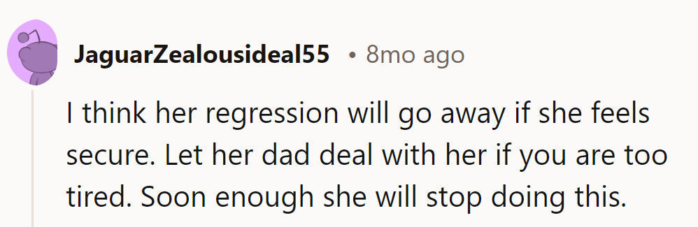 Secure her dad as the night shift captain! Regression's days are numbered.