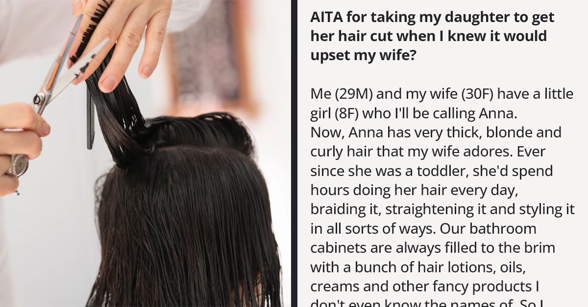 Husband Upsets His Gothel-Like Wife After Taking His Daughter To A Salon For A Haircut