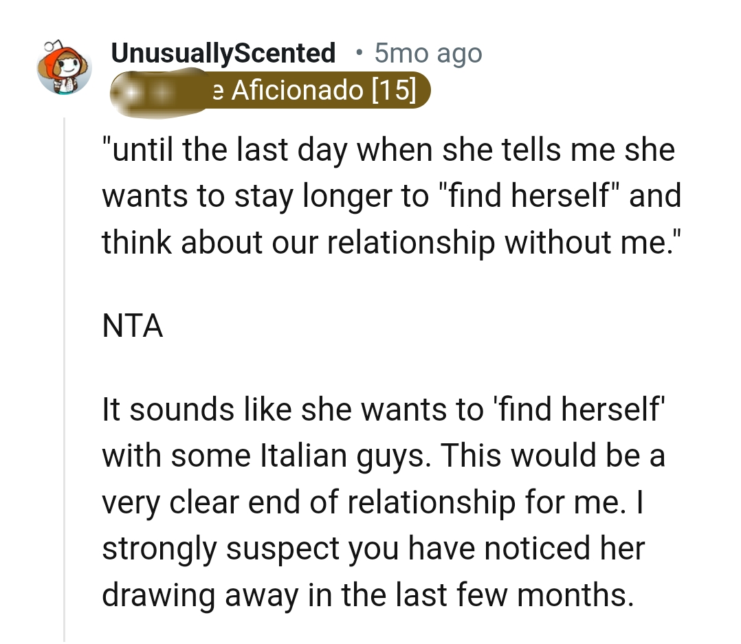 A clear end of relationship