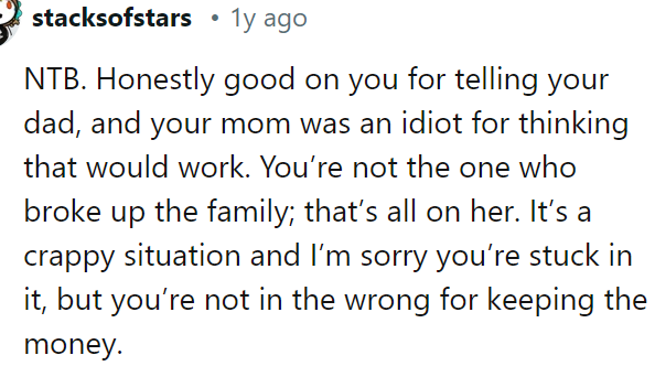 The OP Didn't Break Up Their Family; Their Mother Did
