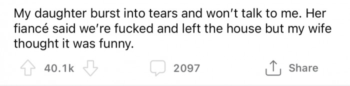 The daughter's reaction made OP doubt how he handled the situation, so he decided to consult with the Reddit community.