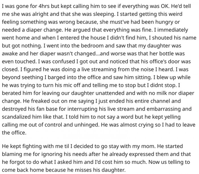 I barged into the office and saw him sitting