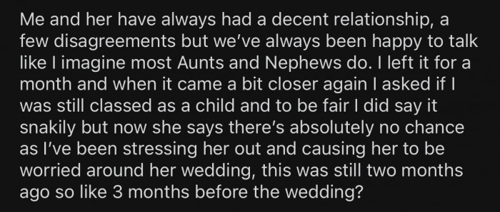 A month later, OP decided to ask a second time just to be sure.