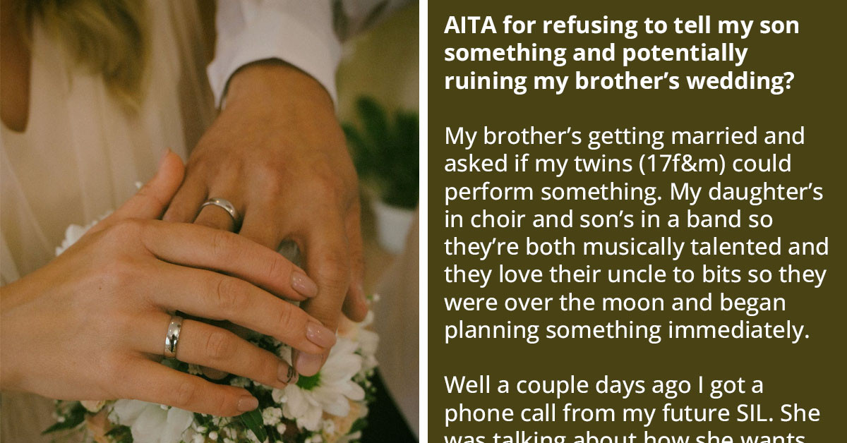 Woman Refuses to Yield to Future SIL's Request to Stop Her Son from Performing at Their Wedding, Worried She Might Have Ruined Things