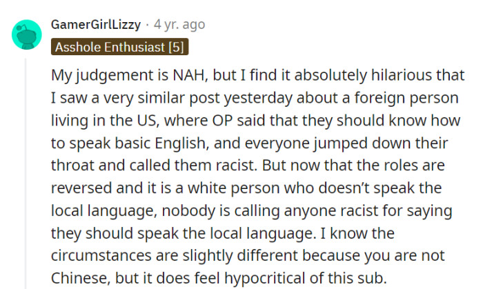 It's certainly interesting how perspectives can shift depending on the context.